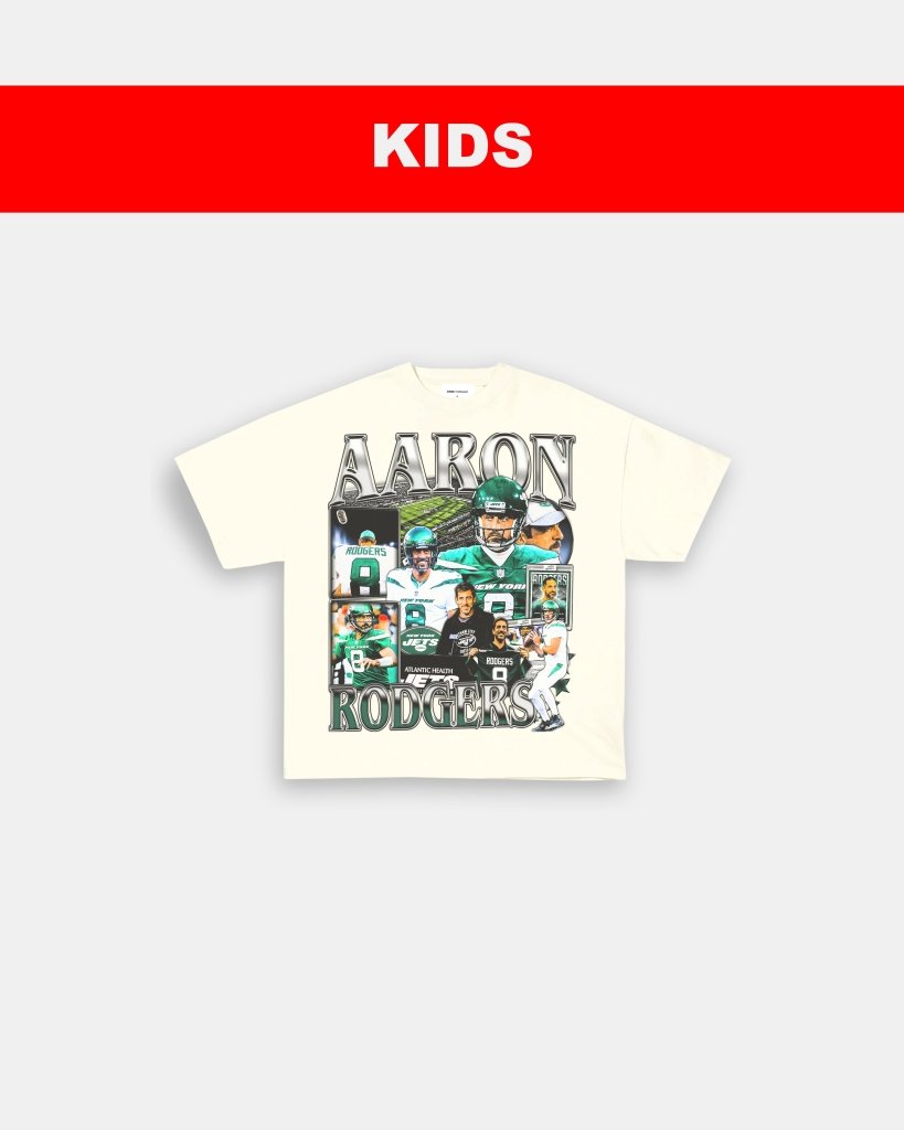 AARON RODGERS - JETS - KIDS TEE Hoodie, Sweatshirt | CoreVibeTees.com (Image 4)