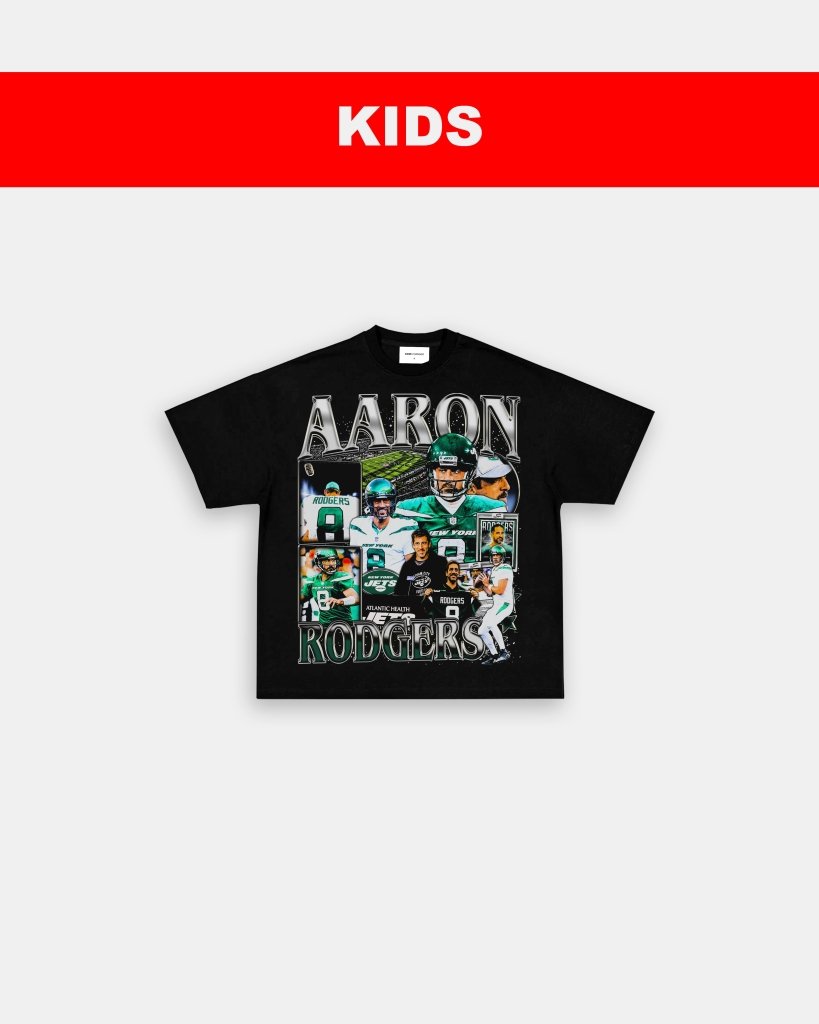 AARON RODGERS - JETS - KIDS TEE Hoodie, Sweatshirt | CoreVibeTees.com (Image 2)
