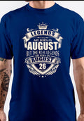 Legends Are Born In August 26 T-Shirt Hoodie, Sweatshirt | CoreVibeTees.com