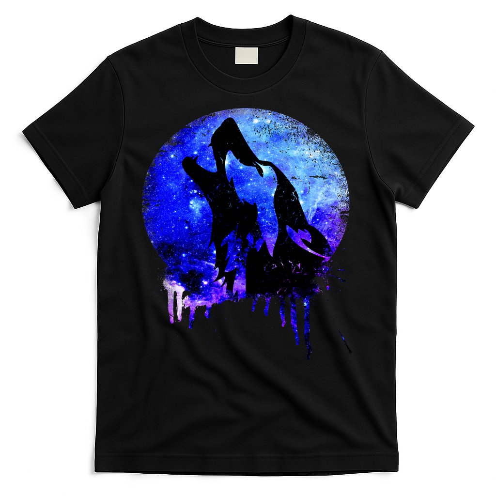Abstract Moon Wolf T-Shirt Hoodie, Sweatshirt | CoreVibeTees.com