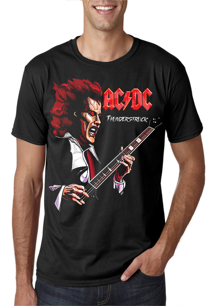 AC DC Thunderstruck Black T-Shirt Hoodie, Sweatshirt | CoreVibeTees.com