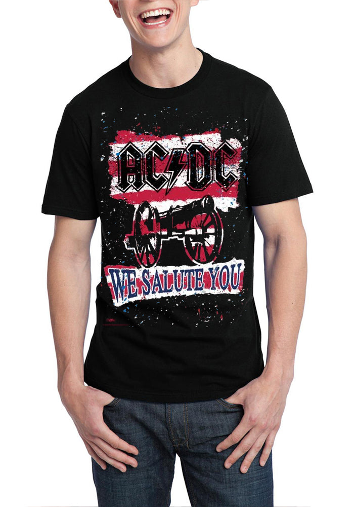 AC DC Salute Black T-Shirt Hoodie, Sweatshirt | CoreVibeTees.com