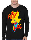 AC DC Full Sleeve Black T-Shirt Hoodie, Sweatshirt | CoreVibeTees.com