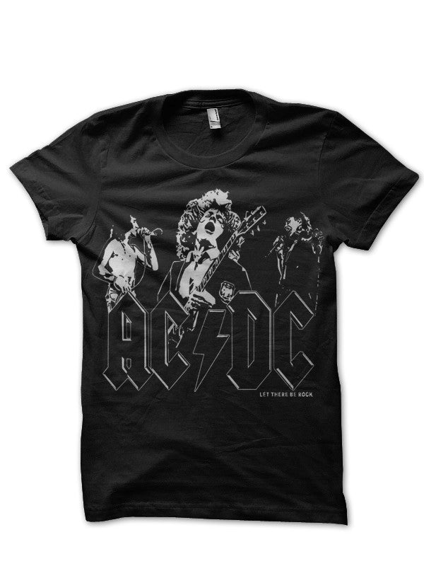 AC DC Let There Be Rock Black T-Shirt Hoodie, Sweatshirt | CoreVibeTees.com