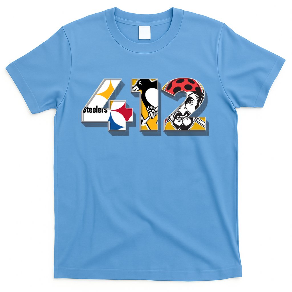 Area Code 412 Sports Teams For Pittsburgh T-Shirt Hoodie, Sweatshirt | CoreVibeTees.com