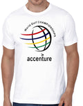 Accenture Half Sleeve White T-Shirt Hoodie, Sweatshirt | CoreVibeTees.com