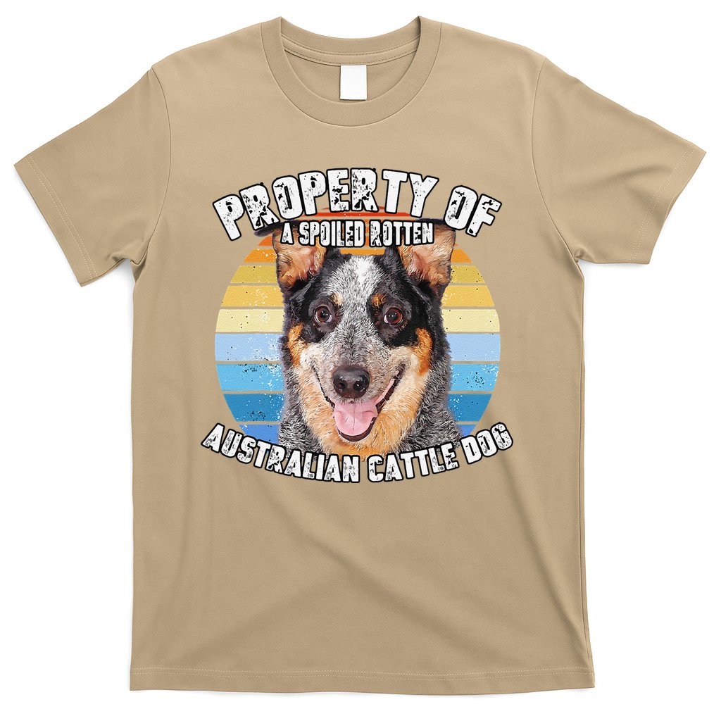 Australian Cattle Dog Blue Retro Property Of Cute Dog T-Shirt Hoodie, Sweatshirt | CoreVibeTees.com