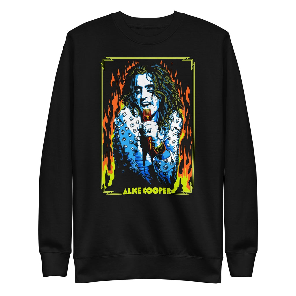 Alice Cooper - Flames Sweatshirt T-Shirts, Hoodie | CoreVibeTees.com (Image 1)