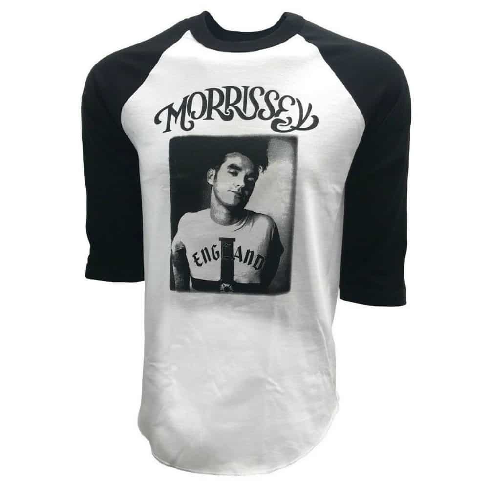Morrissey England White Baseball Tee Hoodie, Sweatshirt | CoreVibeTees.com (Image 1)