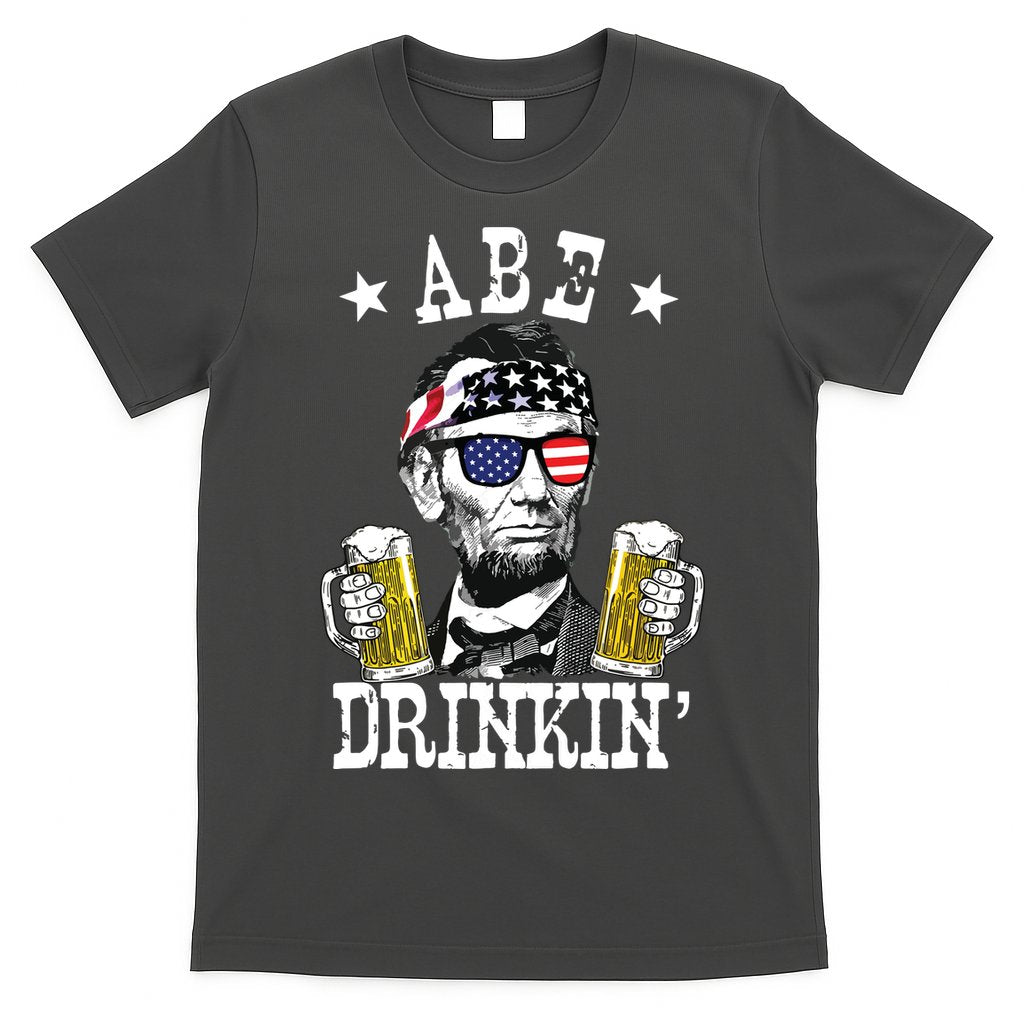Abe Drinkin Patriotic American Abraham Lincoln Drinking T-Shirt Hoodie, Sweatshirt | CoreVibeTees.com