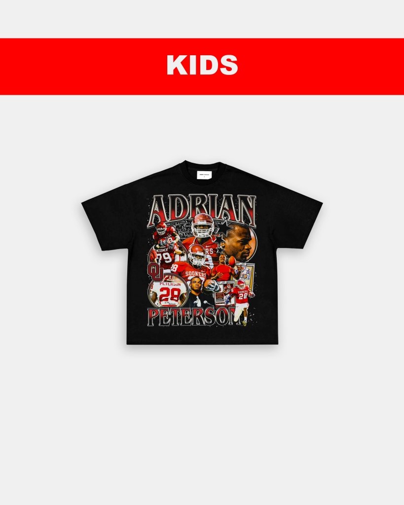 ADRIAN PETERSON - OKLAHOMA - KIDS TEE Hoodie, Sweatshirt | CoreVibeTees.com (Image 3)
