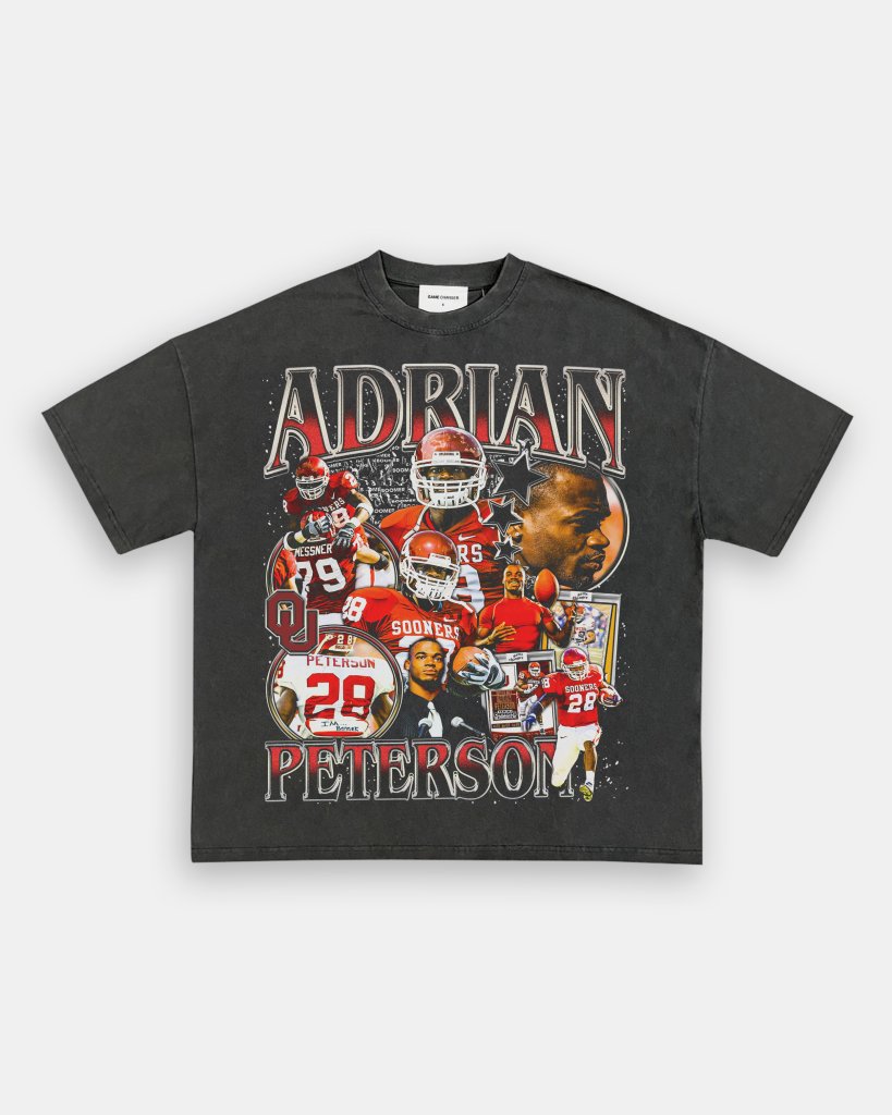 ADRIAN PETERSON - OKLAHOMA TEE Hoodie, Sweatshirt | CoreVibeTees.com (Image 1)