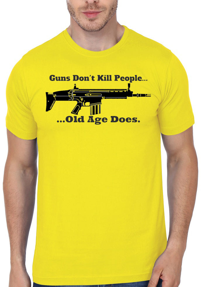 Guns Donâ€™t Kill People, Old Age Does T-Shirt Hoodie, Sweatshirt | CoreVibeTees.com
