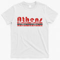 Athens Georgia Retro Three Stripe Weathered T-Shirt Hoodie, Sweatshirt | CoreVibeTees.com