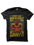 Born In August Customizable Black T-Shirt (Your Date Can Be Printed) Hoodie, Sweatshirt | CoreVibeTees.com