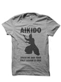 Aikido Gifts Grey Melange T-Shirt Hoodie, Sweatshirt | CoreVibeTees.com