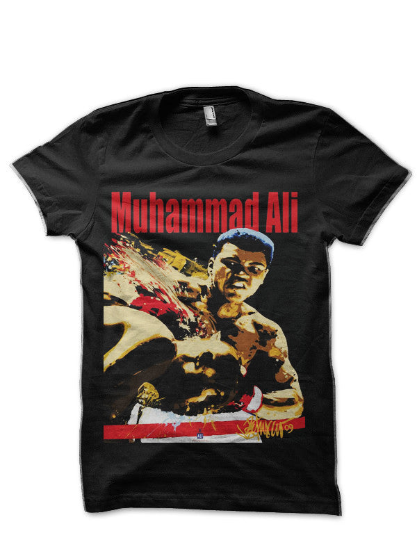 Muhammad Ali Half Sleeve Black T-Shirt Hoodie, Sweatshirt | CoreVibeTees.com