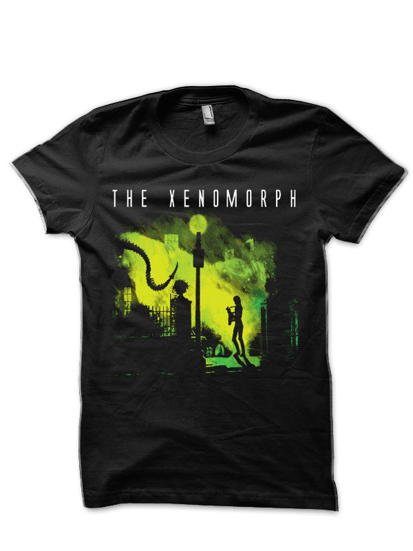 The Xenomorph Black T-Shirt Hoodie, Sweatshirt | CoreVibeTees.com