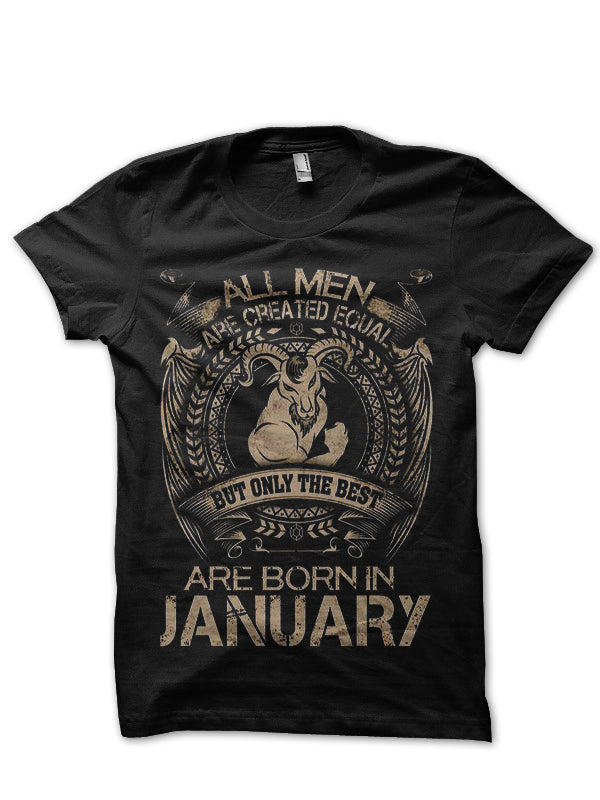 Legends Are Born In January Black T-Shirt Style002 Hoodie, Sweatshirt | CoreVibeTees.com