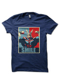 SMILE Navy Blue T-Shirt Hoodie, Sweatshirt | CoreVibeTees.com