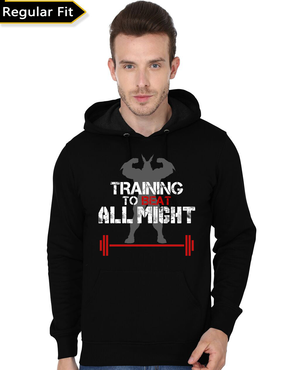 TRAINING TO BEAT ALL MIGHT Black Hoodie T-Shirts, Sweatshirt | CoreVibeTees.com