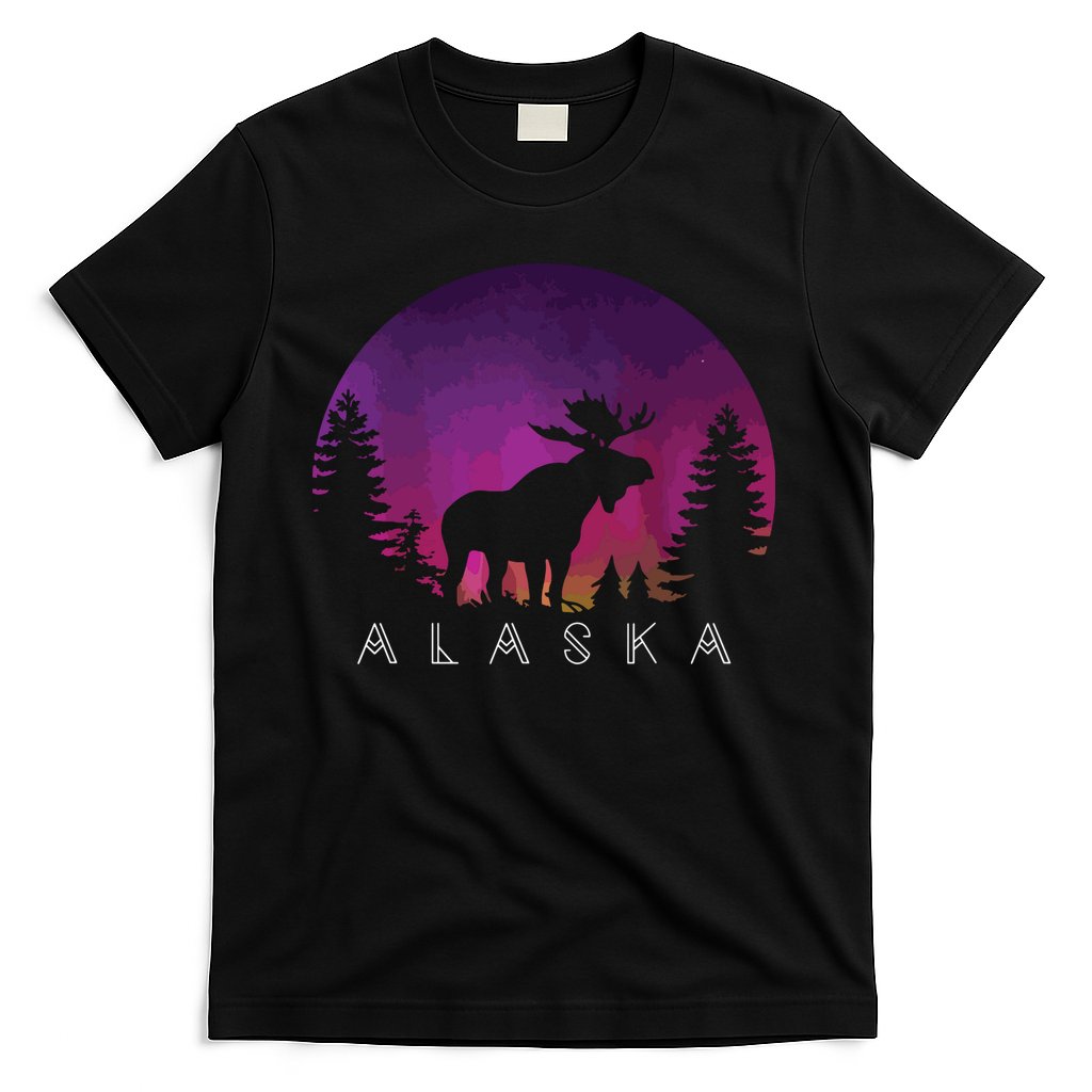 Alaska Moose Borealis Alaskan Landscape T-Shirt Hoodie, Sweatshirt | CoreVibeTees.com