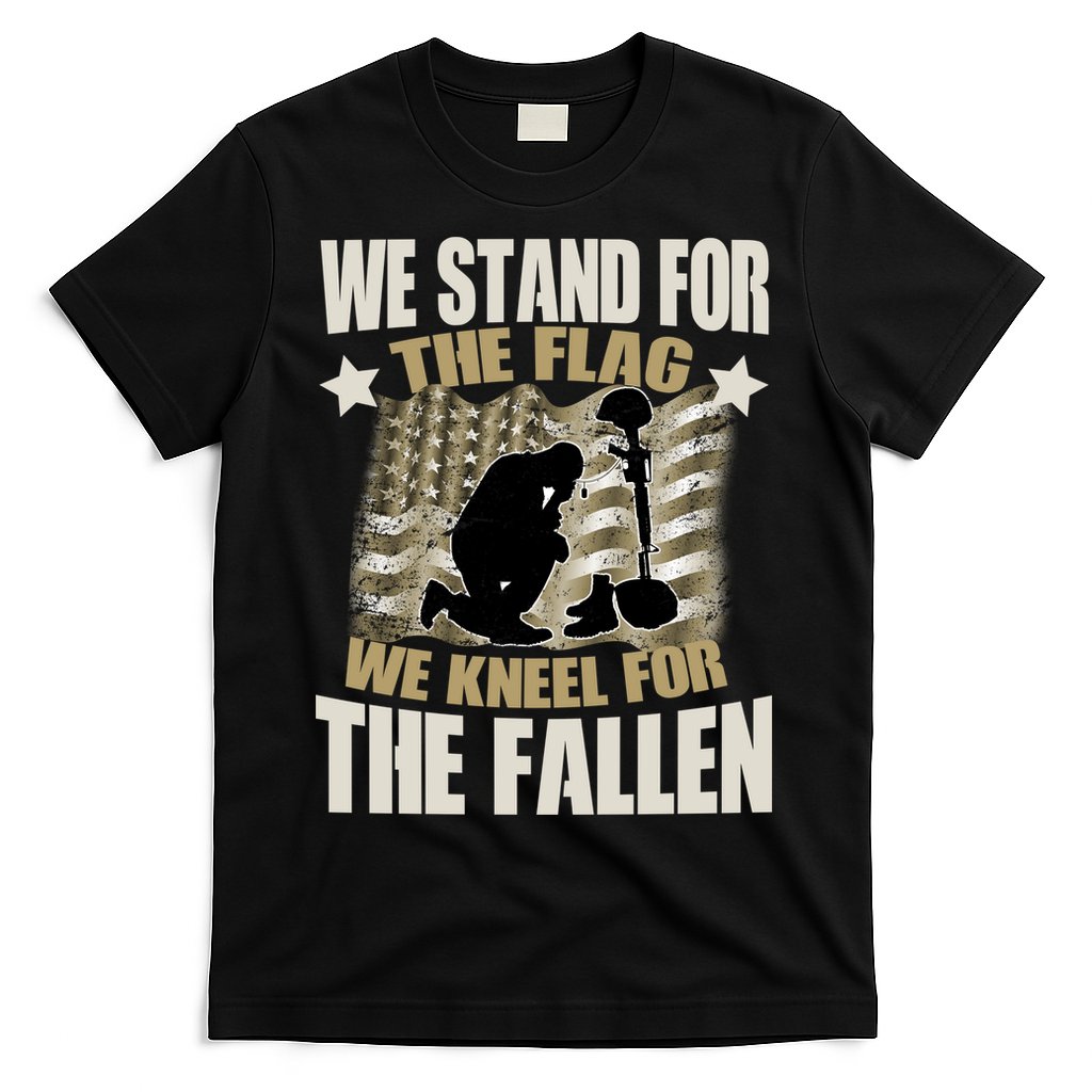 Americans We Stand For The Flag Kneel For The Fallen T-Shirt Hoodie, Sweatshirt | CoreVibeTees.com