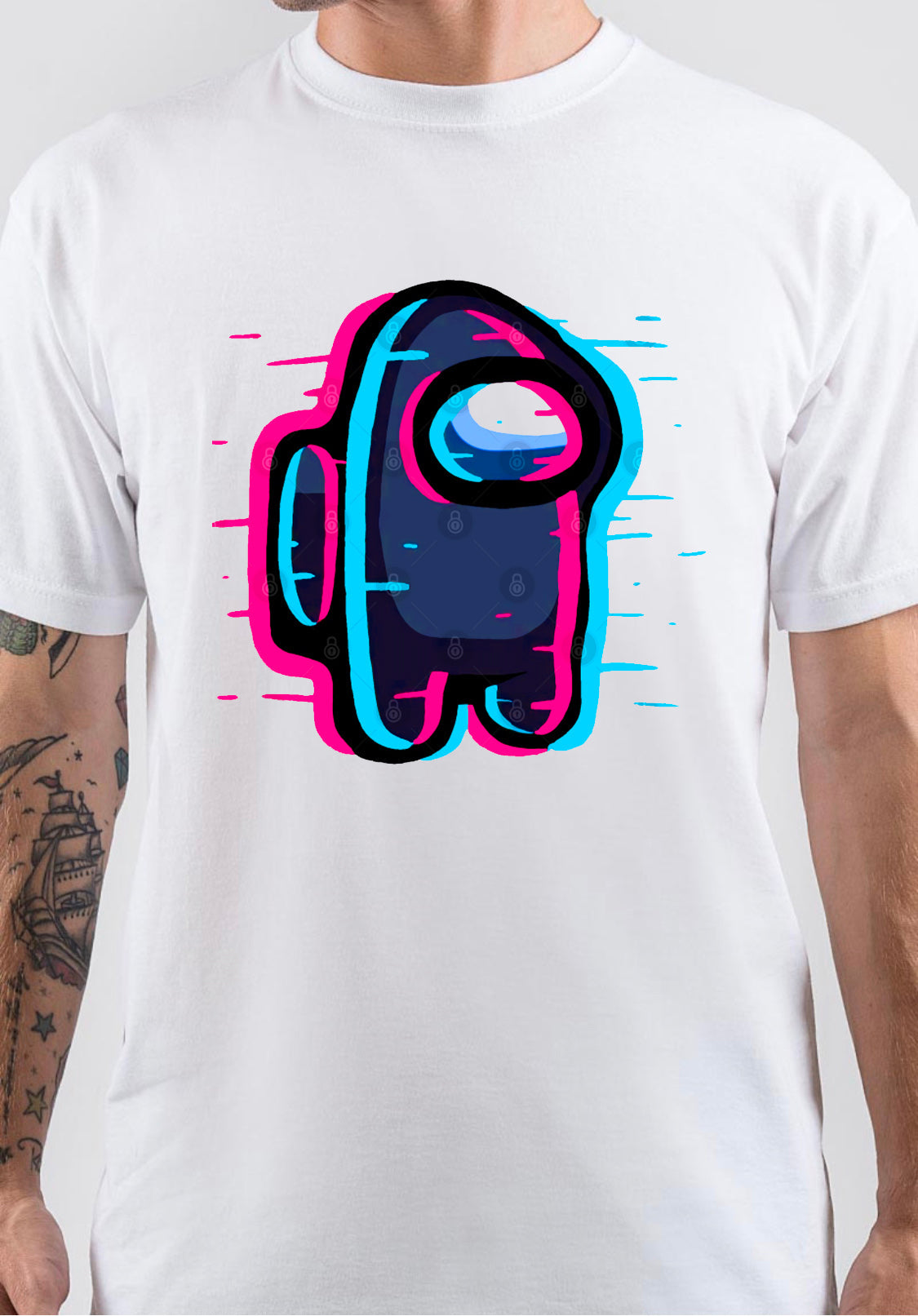 Among Us Half Sleeve White T-Shirt Hoodie, Sweatshirt | CoreVibeTees.com