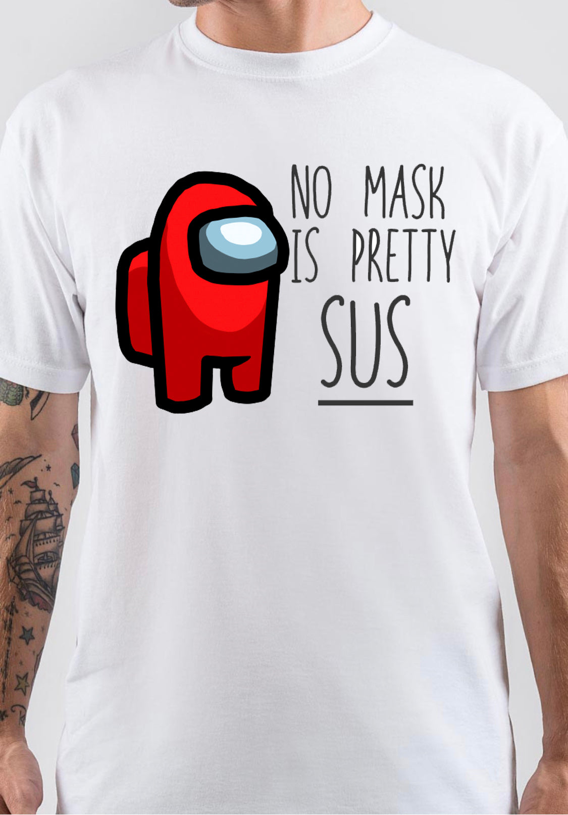 Among Us â€“ No mask is pretty SUS T-Shirt Hoodie, Sweatshirt | CoreVibeTees.com