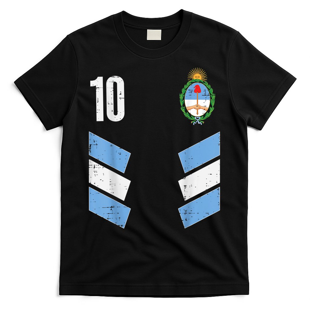 Argentina Number 10 Soccer Fan Boys Girls T-Shirt Hoodie, Sweatshirt | CoreVibeTees.com