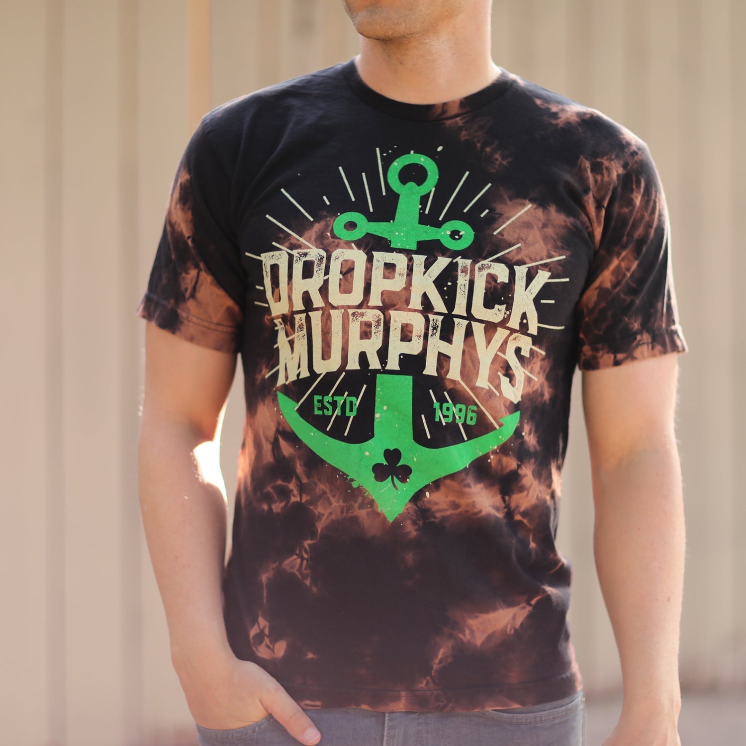Anchor Dyed T-Shirt (Bleach Dye) Hoodie, Sweatshirt | CoreVibeTees.com (Image 3)