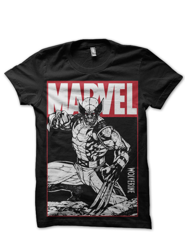 Angry Wolverine Tee (Black & Dark Blue) Hoodie, Sweatshirt | CoreVibeTees.com