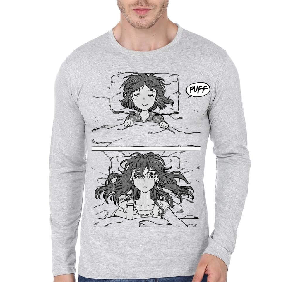 Anime Grey Full Sleeve T-Shirt Hoodie, Sweatshirt | CoreVibeTees.com