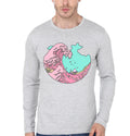 Japanese Pastel Kawaii Anime Meme Surf Beach Wave Grey T-Shirt Hoodie, Sweatshirt | CoreVibeTees.com