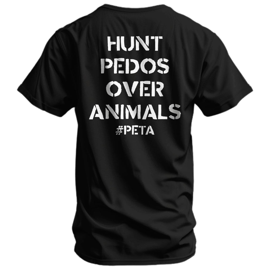 Hunt Pedos Over Animals Men's T-Shirt Hoodie, Sweatshirt | CoreVibeTees.com (Image 1)
