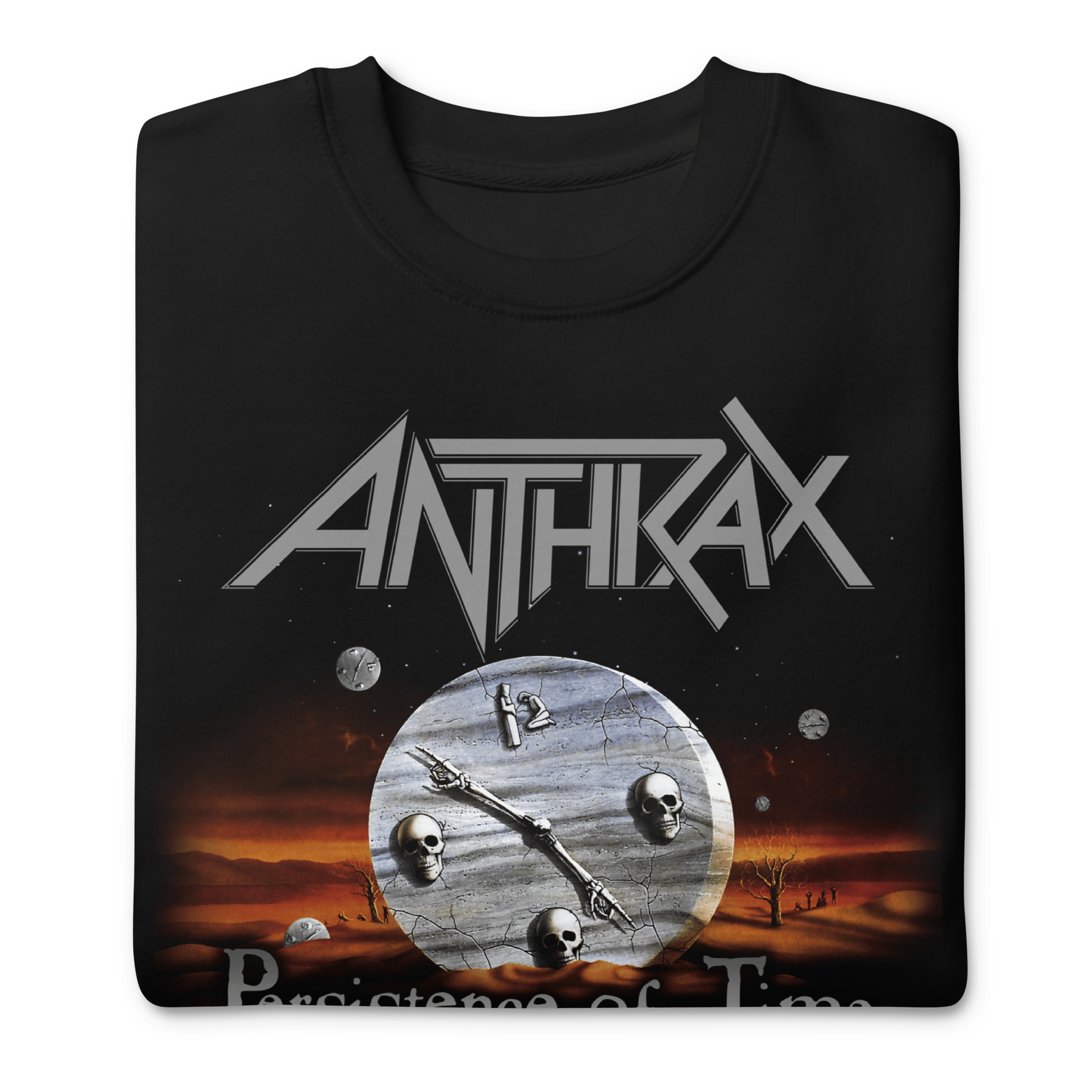 Anthrax - Peristence of Time Sweatshirt T-Shirts, Hoodie | CoreVibeTees.com (Image 1)