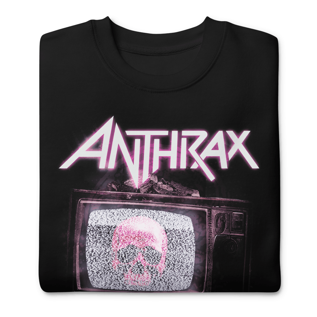 Anthrax - Skull TV Sweatshirt T-Shirts, Hoodie | CoreVibeTees.com (Image 2)