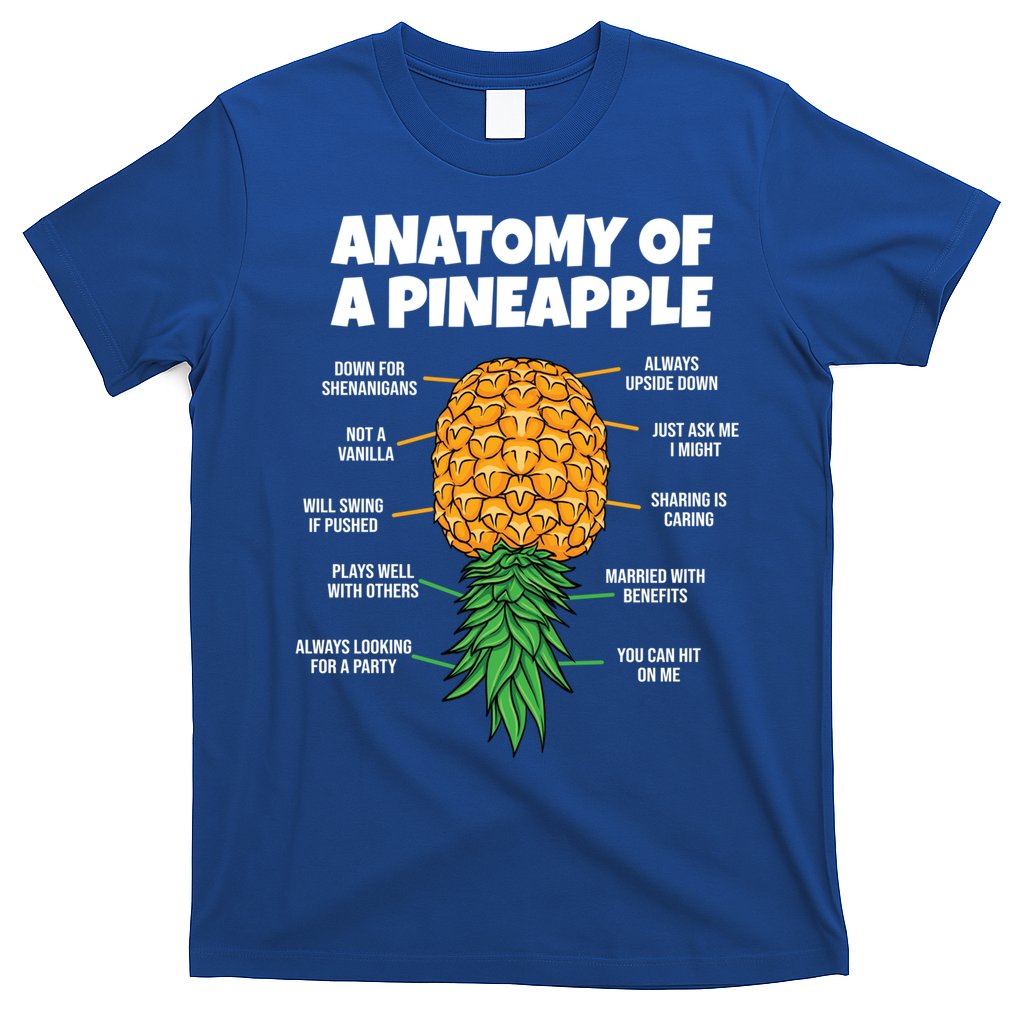 Anatomy Of A Pineapple Swinger Funny Upside Down Pineapple Great Gift T-Shirt Hoodie, Sweatshirt | CoreVibeTees.com