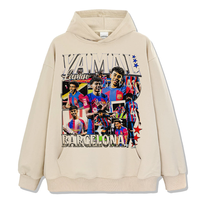 Lamine Yamal Barcelona Hoodie T-Shirts, Sweatshirt | CoreVibeTees.com (Image 4)