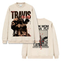 Look Mom I Can Fly By Travis Scott Sweatshirt T-Shirts, Hoodie | CoreVibeTees.com (Image 1)