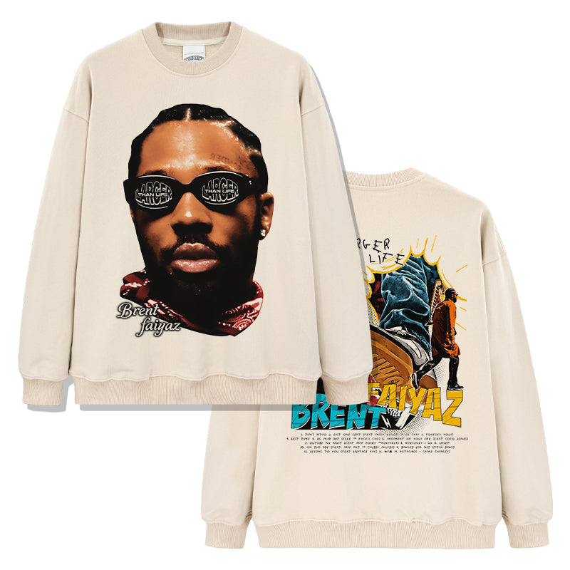 Larger than Life By Brent Faiyaz Sweatshirt T-Shirts, Hoodie | CoreVibeTees.com (Image 3)