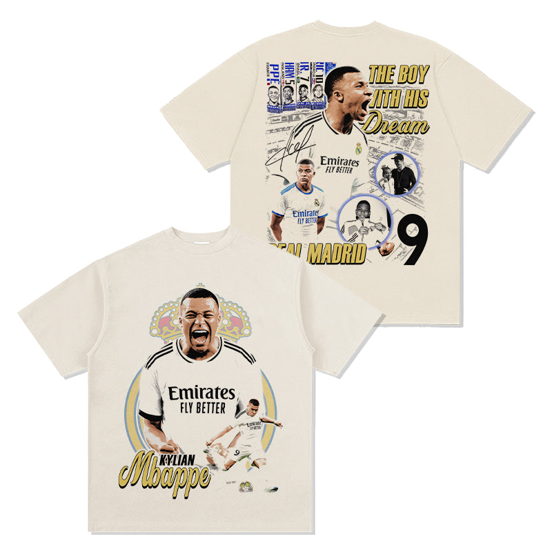 Kylian  MbappÃ© Real Madrid "Signature" TEE Hoodie, Sweatshirt | CoreVibeTees.com (Image 2)