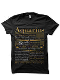 Aquarius Black T-Shirt Hoodie, Sweatshirt | CoreVibeTees.com