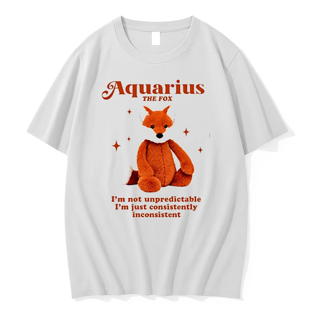 Aquarius The Fox Im Not Unpredictable Im Just Consistently Inconsistent 0 Tshirts Sweater