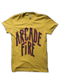 Arcade Fire Yellow T-Shirt Hoodie, Sweatshirt | CoreVibeTees.com
