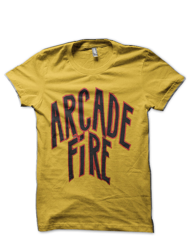 Arcade Fire Yellow T-Shirt Hoodie, Sweatshirt | CoreVibeTees.com