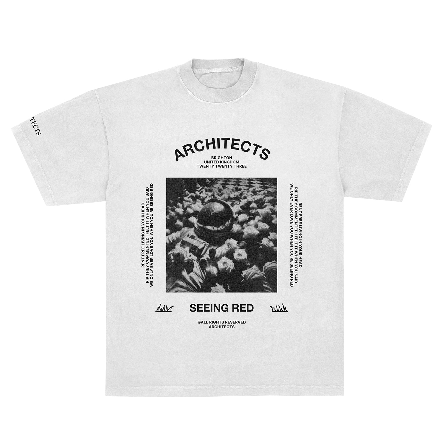 Astronaut Text Tee (White) Hoodie, Sweatshirt | CoreVibeTees.com