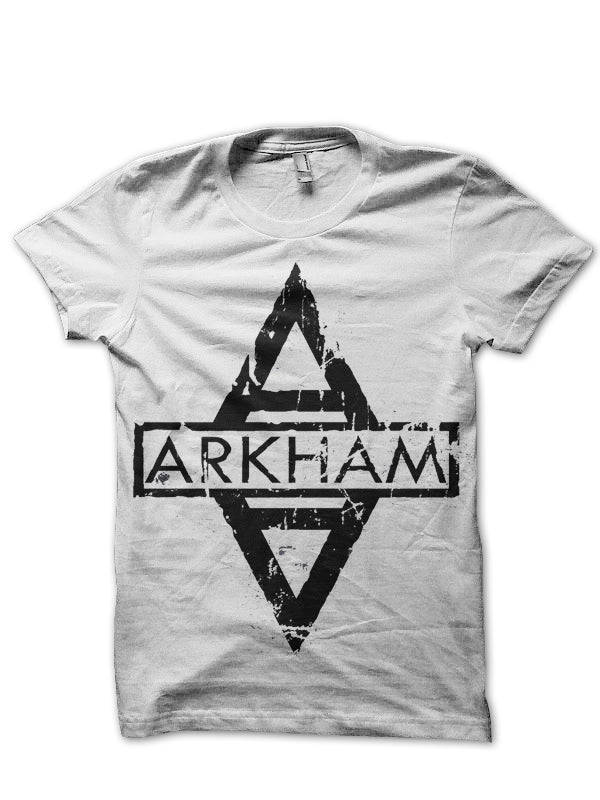 Arkham White T-Shirt Hoodie, Sweatshirt | CoreVibeTees.com
