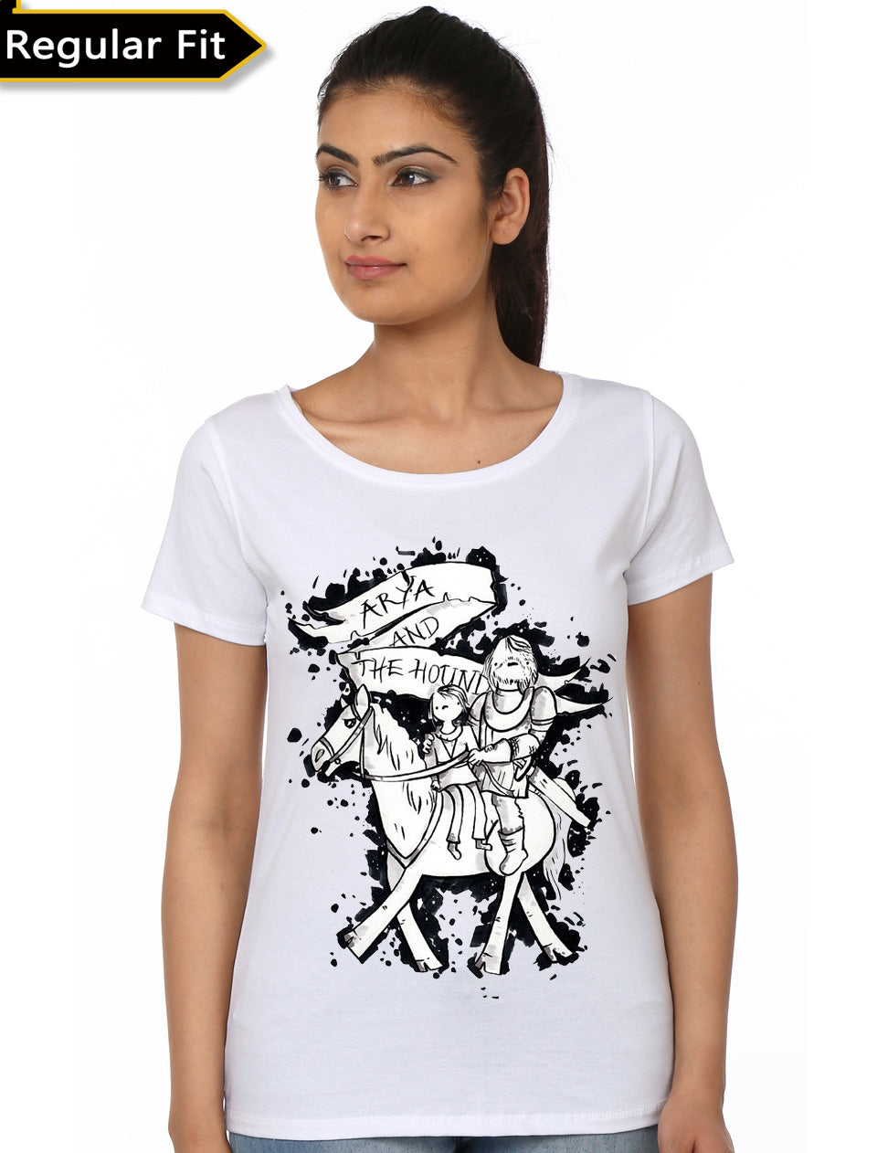 Arya And Hound White Girls T-Shirt Hoodie, Sweatshirt | CoreVibeTees.com