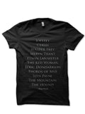 Arya Starkâ€™s List T-Shirt Hoodie, Sweatshirt | CoreVibeTees.com